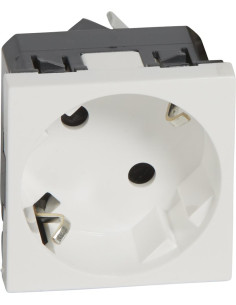 Legrand Контакт ШУКО 45° 16A 2 мод. цвят бял Mosaic - 077245 - Цена | LEDs4economy