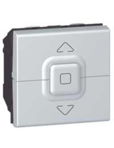 Legrand Бутон за щори до 500W 2 мод. цвят алуминий Mosaic - 079225 - Цена | LEDs4economy