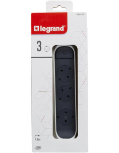 Legrand Разклонител БЯЛ 3x2P+E с кабел 3 метра / 3x1.5мм2 Premium NEW - 694535 - Цена | LEDs4economy 2