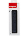 Legrand Разклонител ЧЕРЕН 4x2P+E без кабел Premium NEW  - 694545 - 3
