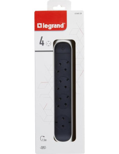 Legrand Разклонител БЯЛ 4x2P+E с кабел 1.5 метра / 3x1.5мм2 Premium NEW - 694529 - Цена | LEDs4economy