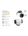 Legrand Адаптер за контакт 2х Шуко Т-образен въртящ с USB A+C бял NEW  - 694522 - 2