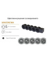 Legrand Разклонител ЧЕРЕН 5x2P+E без кабел Standard NEW  - 694578 - 3