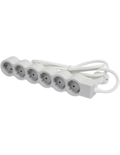 Legrand Разклонител БЯЛ 6x2P+E с кабел 3 метра / 3x1.5мм2 Standard NEW - 694565 - Цена | LEDs4economy