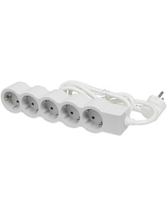 Legrand Разклонител БЯЛ 5x2P+E с кабел 1.5 метра / 3x1.5мм2 Standard NEW - 694555 - Цена | LEDs4economy