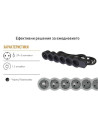 Legrand Разклонител ЧЕРЕН 6x2P+E с кабел 1.5 метра / 3x1.5мм2 Standard NEW  - 694558 - 5