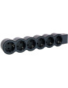 Legrand Разклонител ЧЕРЕН 6x2P+E без кабел Standard NEW  - 694580 - 3