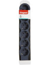 Legrand Разклонител ЧЕРЕН 6x2P+E без кабел Standard NEW  - 694580 - 4