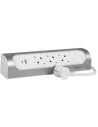 Legrand Разклонител ъглов сив 3x2P+E с кабел 1 метър с USB A+C 3A 15W Corner NEW - 694502 - Цена | LEDs4economy