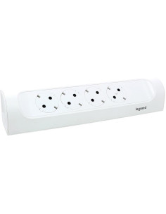 Legrand Разклонител ъглов бял 4x2P+E без кабел Corner NEW - 694503 - Цена | LEDs4economy 2