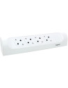 Legrand Разклонител ъглов бял 4x2P+E без кабел Corner NEW  - 694503 - 2