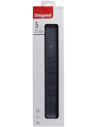 Legrand Разклонител ЧЕРЕН 5x2P+E с кабел 1.5 метра с гръмозащита и USB A+C 3A 15W Premium NEW  - 694514 - 3