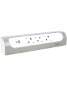 Legrand Разклонител ъглов сив 3x2P+E без кабел с USB A+C 3A 15W Corner NEW  - 694504