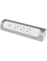 Legrand Разклонител ъглов сив 3x2P+E без кабел с USB A+C 3A 15W Corner NEW  - 694504 - 2