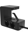 Legrand Разклонител ЧЕРЕН 4х2P+E с кабел 1.5 метра и 2хUSB тип A 3.4A 17W U-POWER Corner  - 694812 - 2