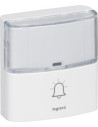 Legrand Бутон за безжични звънци Serenity бял IP54 200 метра обхват с включена батерия - 094279 - Цена | LEDs4economy