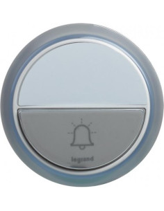 Legrand Бутон за безжични звънци Comfort бял IP44 100 метра обхват с включена батерия - 094278 - Цена | LEDs4economy