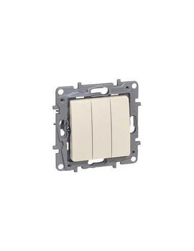 Legrand Троен ключ цвят крем Niloe  - 764603 | Leds4economy.com