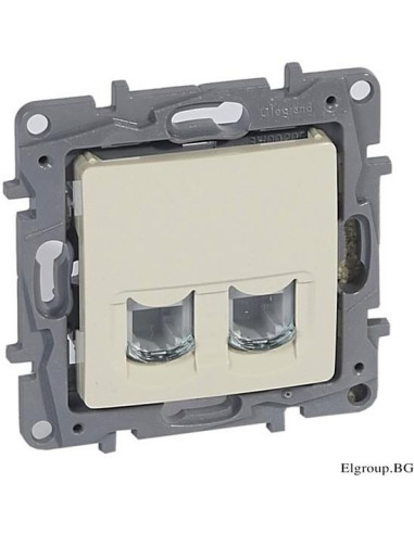 Legrand Розетка 2xRJ45 cat.6 UTP цвят крем Niloe  - 764674 | 