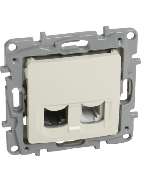 Legrand Розетка RJ11+RJ45 cat.6 UTP цвят крем Niloe  - 764670