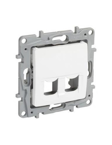 Legrand Розетка за 2xRJ45 Keystone цвят Бял Niloe  - 664765 | 