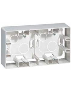 Legrand Конзола двойна за открит монтаж цвят Бял Niloe - 664799 - Цена | LEDs4economy