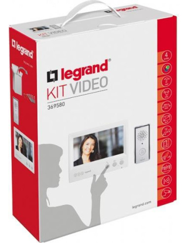 Видео-домофон комплект Basic 7" дисплей и входен панел 4f Legrand