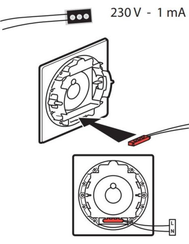 Legrand LED индикатор за метална основа бял  - 089719 | 