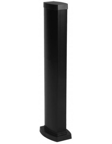 Мини колона с 2 отделения, двустранна, 0.68м, алум. конструкция, PVC капаци, черна Snap-On Legrand