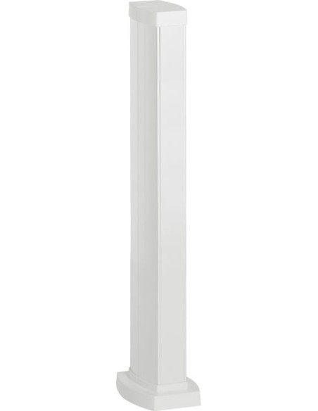 Мини колона с 2 отделения, двустранна, 0.68м, PVC конструкция и капаци, бяла Snap-On Legrand