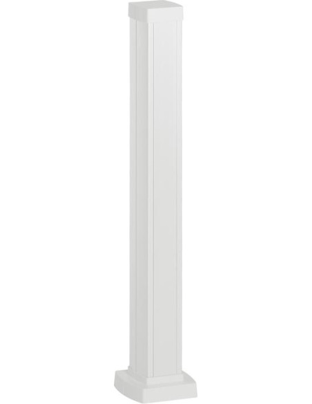 Мини колона с 1 отделение, двустранна, 0.68м, алум. конструкция, PVC капаци, бяла Snap-On Legrand