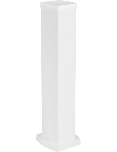 Мини колона с 4 отделения, двустранна, 0.68м, алум. конструкция, PVC капаци, бяла Snap-On Legrand