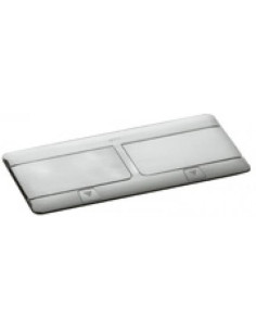 Legrand Подова/Мебелна кутия 2x4 мод. цвят НЕРЪЖДАЕМА СТОМАНА (Brush inox) Pop-Up кутия - 054023 - Цена | LEDs4economy