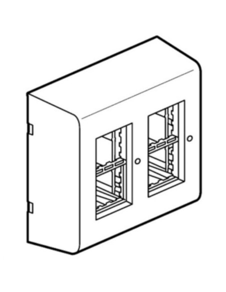 Legrand Кутия за открит монтаж 2x4M за кабелен канал DLP  - 