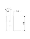 VIMAR 09021 Капачка за бутон Без подсветка 1M Бял  NEVE UP - 2