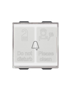 VIMAR 09097 Бутон с подсветка с два хотелски индикатора 1P NO 10 A 230 V 2M NEVE UP - Цена | LEDs4economy