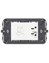 VIMAR 09290 Контакт за електрическа самобръсначка 230V 3M Бял  NEVE UP
