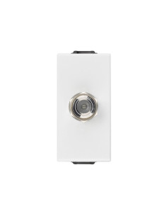 VIMAR 09318 Коаксиална TV розетка с женски тип F конектор, Бял, 1М NEVE UP - Цена | LEDs4economy