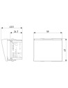 VIMAR 09463 Ключ карта - вертикален 2M бял  NEVE UP - 2