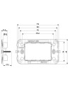 VIMAR 09613 Монтажна рамка за 3M конзола с винтове  NEVE UP - 2
