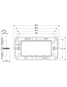 VIMAR 09614 Монтажна рамка за 4M конзола, с винтове  NEVE UP - 2