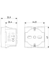VIMAR 09210 Контакт 2P+E 16 A 250 V~ Универсален, Бял, 2M  NEVE UP - 2