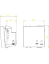 VIMAR 09001.2 Ключ 1P 16AX 250V 2M Бял  NEVE UP - 2