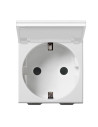 VIMAR 09208.C Контакт SICURY немски стандарт 2P+E 16 A с капак Бял, 2M  NEVE UP
