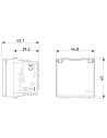 VIMAR 09208.C Контакт SICURY немски стандарт 2P+E 16 A с капак Бял, 2M  NEVE UP - 2