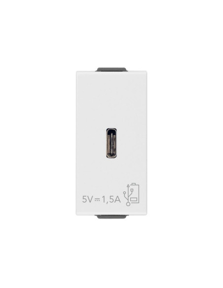 09292.C USB захранване тип C 5V 1,5A 1M Бял VIMAR NEVE UP