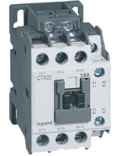 Legrand Контактор CTX3-22 3P 7.5kW (18A AC-3) 1NO-1NC 230V 50/60Hz - 416106 - Цена | LEDs4economy
