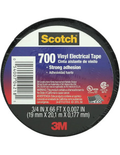 3M Изолационна лента Scotch 700 цвят ЧЕРЕН 0.18мм х 19мм, дължина 20м - 3M74101 - Цена | LEDs4economy