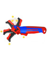 Knipex Инструмент за заголване на кабели, за изолация до 7мм, синьо-червена ръкохватка 145мм, с водач,  - K1650145SB - 2