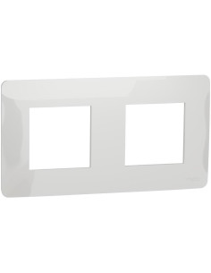 SE Лицева рамка 2х цвят Бял Unica Studio - NU200418 - Цена | LEDs4economy
